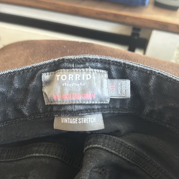 Torrid Black Denim Shorts - Picture 2 of 2